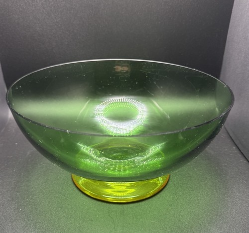 Art deco glass console bowl - glass,