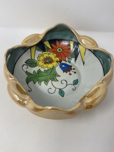 Antique art deco console - deco, bowl