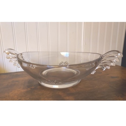 Art deco glass winged console - art,